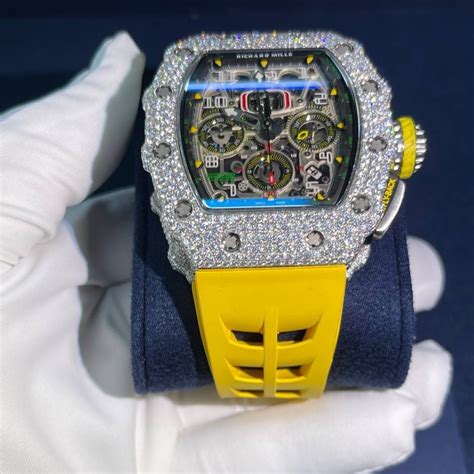 richard mille iced out ufo|WHAT A 500,000$ FULLY ICED OUT RICHARD MILLE LOOKS .